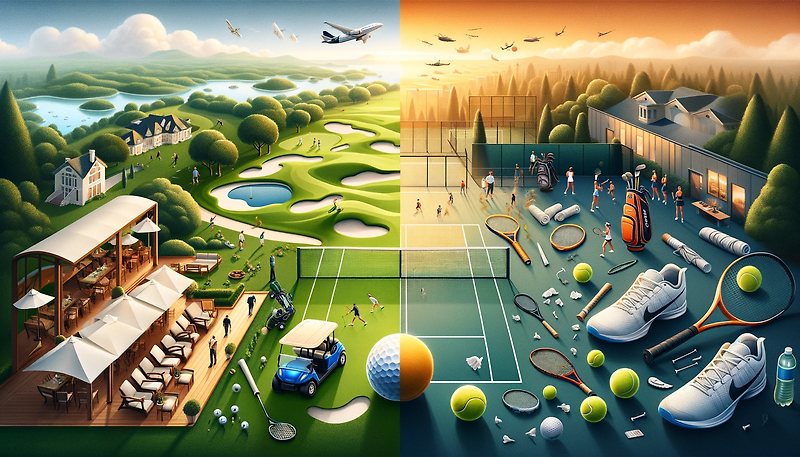골프와 테니스: 장점, 단점 및 차이점 비교