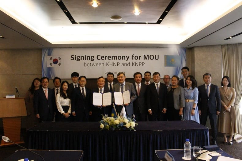 한수원, 카자흐스탄 원전 수주 하나  KHNP to Cooperate with Kazakhstan in Nuclear Power Plant Projects