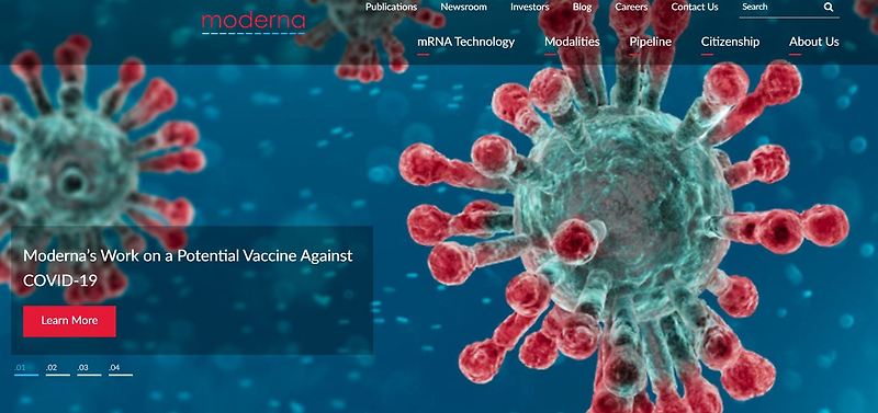 미국 제약회사 모더나, 바이러스 백신 초기 임상시험에서 전원 항체반응!