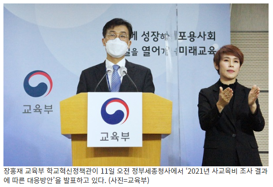 지난해 초중고 사교육비(사교육비 23조 4000억원) 조사결과 발표…맞춤 대응방안 추진_교육부