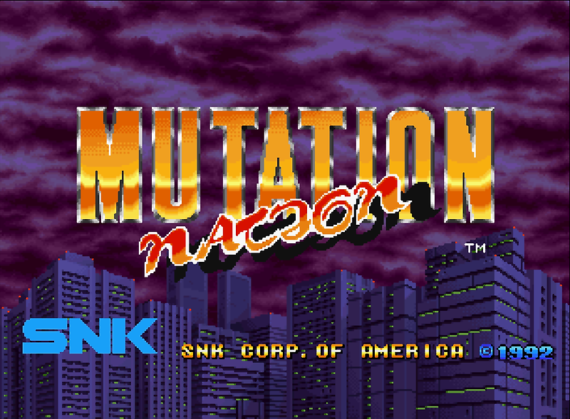 SNK - 뮤테이션 네이션 세계판 Mutation Nation World (네오지오 CD - NG-CD - iso 다운로드)