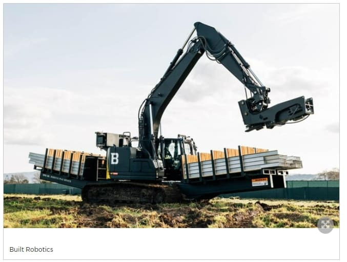 세계 최초 완전 자율 태양에너지 파일항타 시스템 개발...공기 1/5 단축 VIDEO: Built Robotics Launches Piling Robot to Accelerate Solar Energy Transition