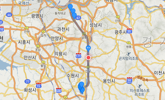[광역급행] M4403 버스 노선 시간표, 요금 : 화성 동탄, 메타폴리스, 신노현역, 강남역, 양재역, 시민의숲