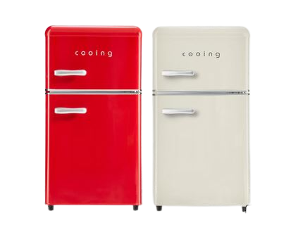 쿠잉 스타일리쉬 레트로 에디션 냉장고 디자인 컬러 특징