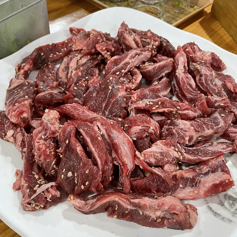 [전주맛집] 왕통큰 양념소갈비살 저렴한 소고기 맛집