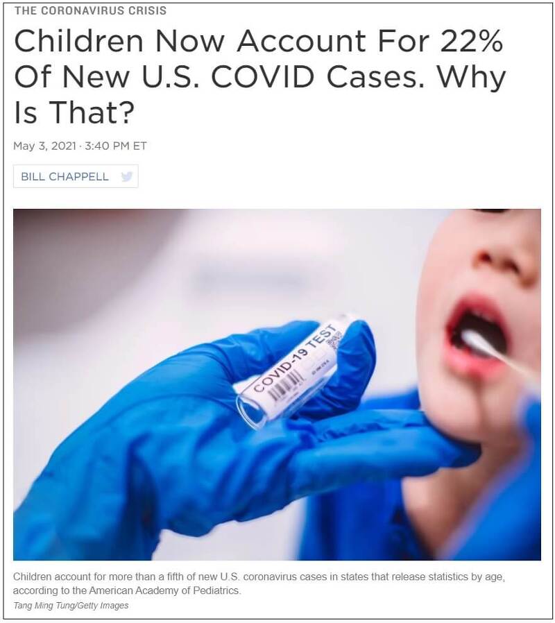 [변이 바이러스] 새로운 양상의 미국 코로나 감염 증가 사태..어린이 사례 급증