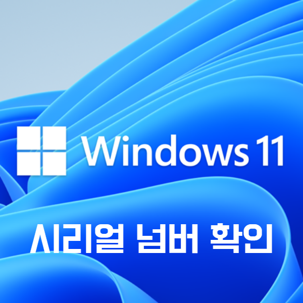 windows11 제품키 시리얼넘버 확인 하는 3가지 방법