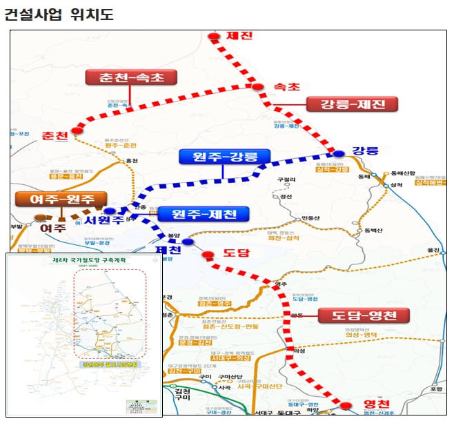 강원권 철도, 올해 8,508억 원 투입 교통지도 확 바꾼다