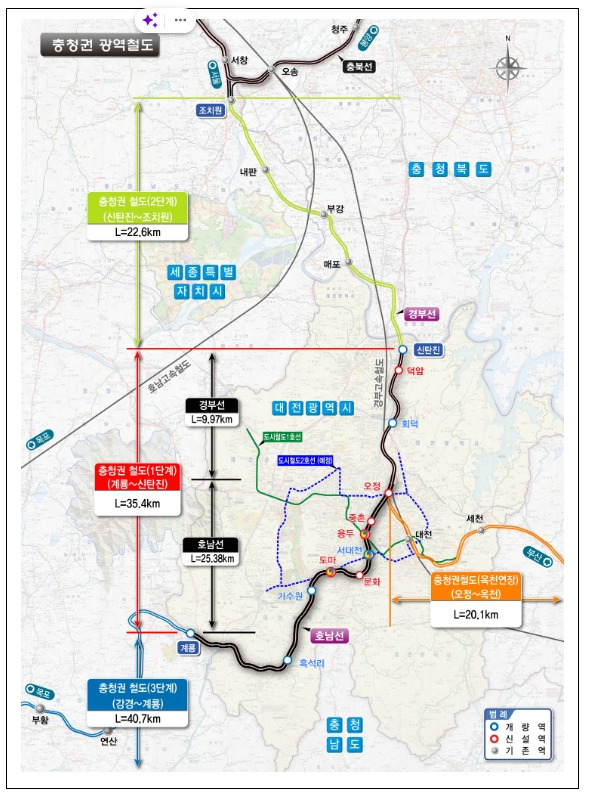 [대전광역시] 충청권 광역철도(1단계, 대전~옥천) 사업 ‘속도’ ㅣ 대덕특구 글로벌 혁신클러스터 조성