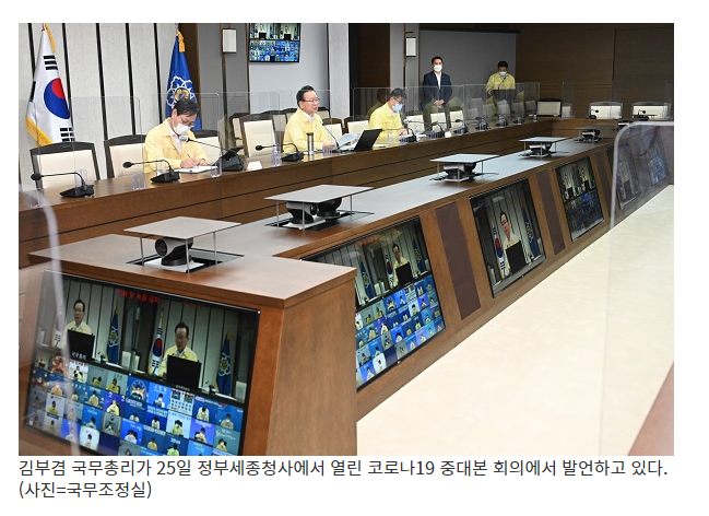 김 총리 “확진자 10명 중 9명 델타변이…차원이 다른 위기”