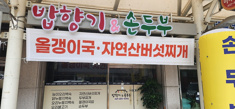 괴산맛집) 손두부 전문 밥향기