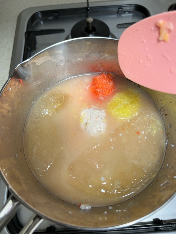 [ 냄비 중기 이유식 (3) ] - 닭고기당근양파배추죽