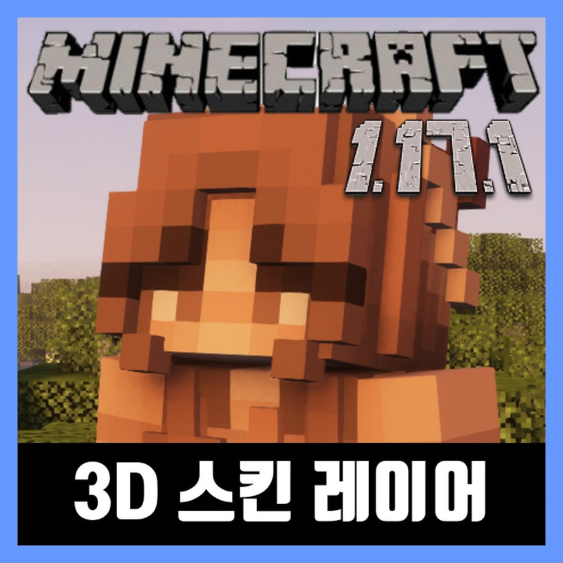 마인크래프트 1.17.1 3D 스킨 레이어 모드 Skin Layers 3D