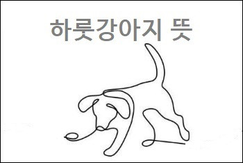 하룻강아지 뜻