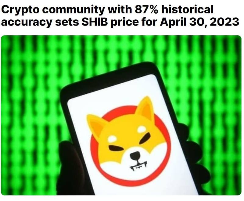 비트코인 4월 말 큰폭 하락?...도대체 누가 맞는거야 Crypto community with 87% historical accuracy sets SHIB price for April 30, 2023