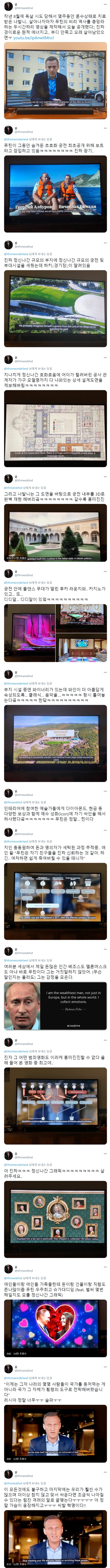 푸틴 정적 니발니의 폭로