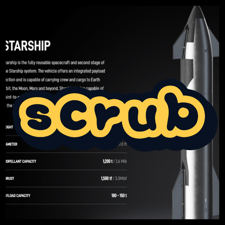 SpaceX Starship scrub 뜻 의미 알아보자!