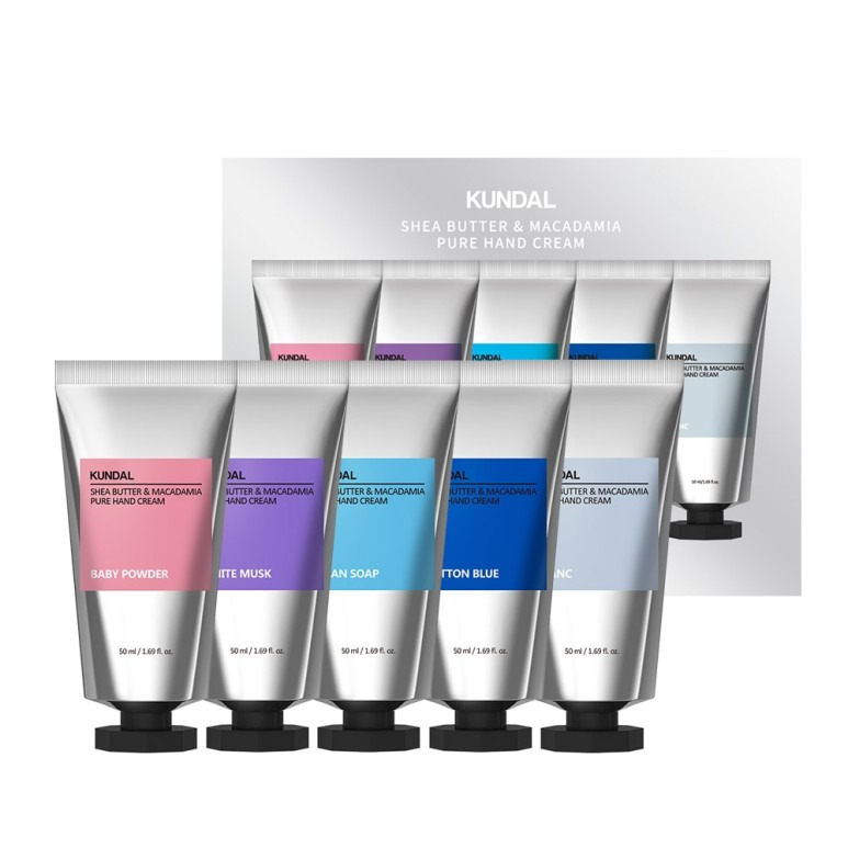 10가지 -쿤달 퓨어 핸드크림 문라이트 컬렉션 50ml 5개 세트, 1세트