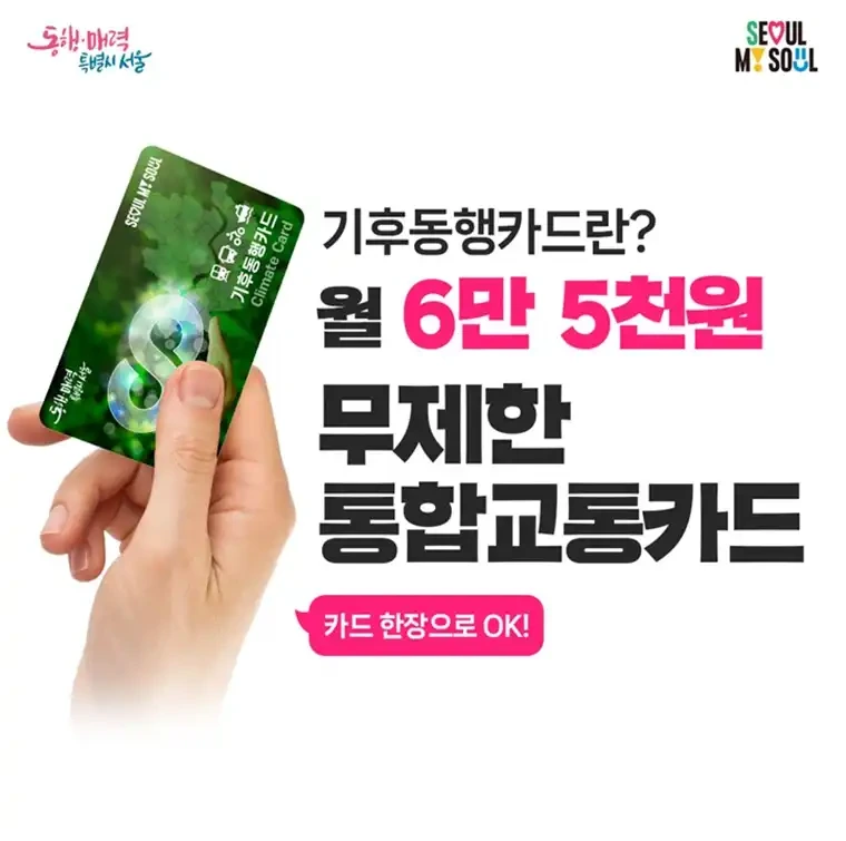 서울시 기후동행카드 자세한 정보 안내