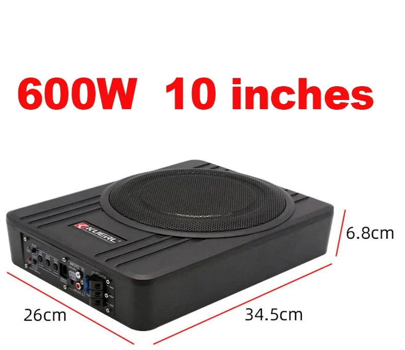 고출력 600W 자동차 사운드 시스템 - 초박형 스피커, 서브 우퍼 포함