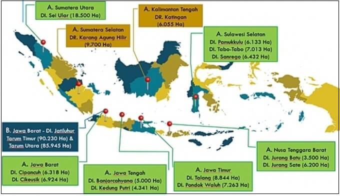 인도네시아 관개 현대화 및 개보수사업 컨설팅 용역 수주 [농어촌공사] Indonesia builds seven irrigation networks to spur economic recovery