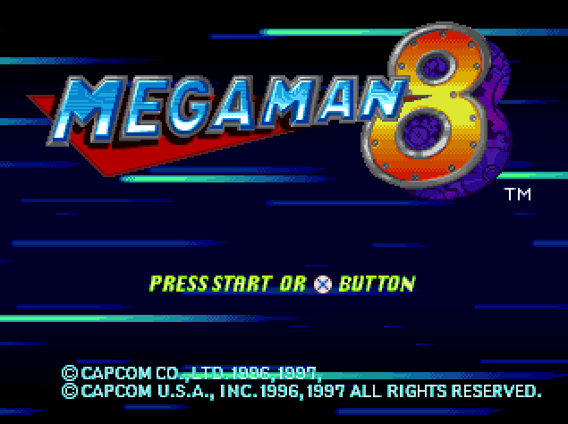 Capcom - 메가 맨 8 북미판 Mega Man 8 USA (플레이 스테이션 - PS - iso 다운로드)