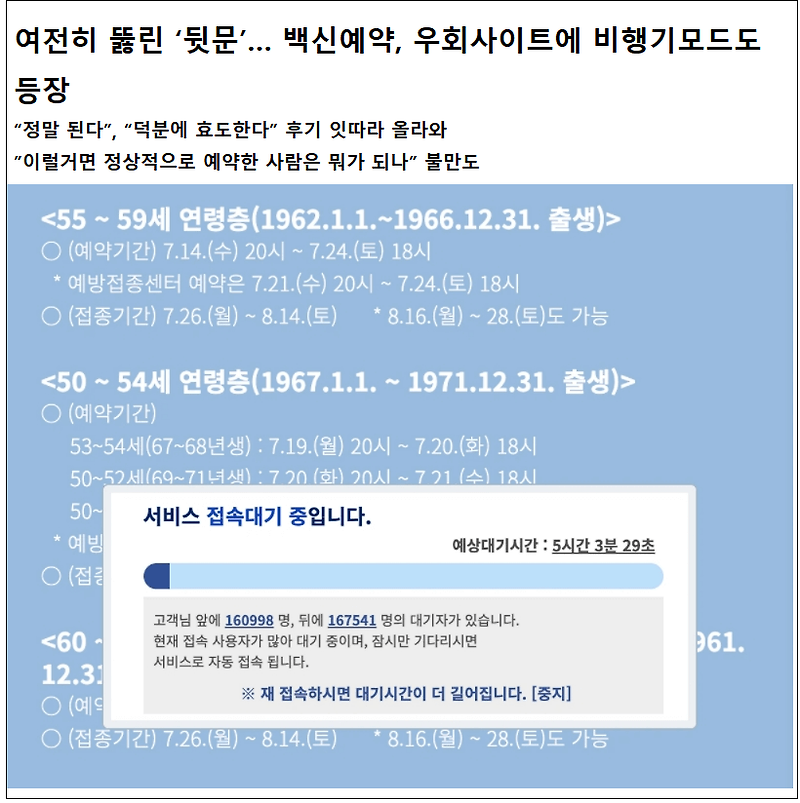 [공감 시민의 소리] 혼란 가중시키는 백신 접종 예약