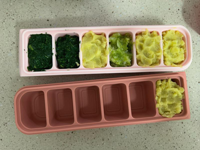 [ 중기 이유식 준비 ] 실리만 찜기로 야채 큐브 만들기 - 고구마&양배추&아욱