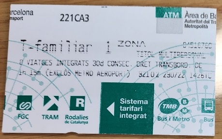 유럽 여행 중 대도시별 대중교통권 정보 (아이포함)