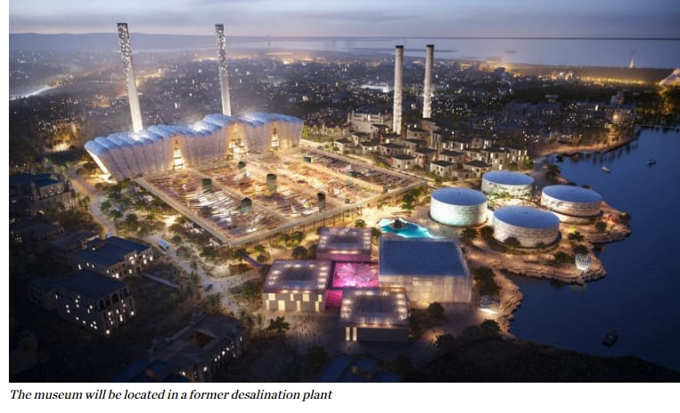 담수화 공장에 건설되는 사우디 제다 중앙 박물관 Heatherwick set to turn Saudi Arabian desalination plant into museum