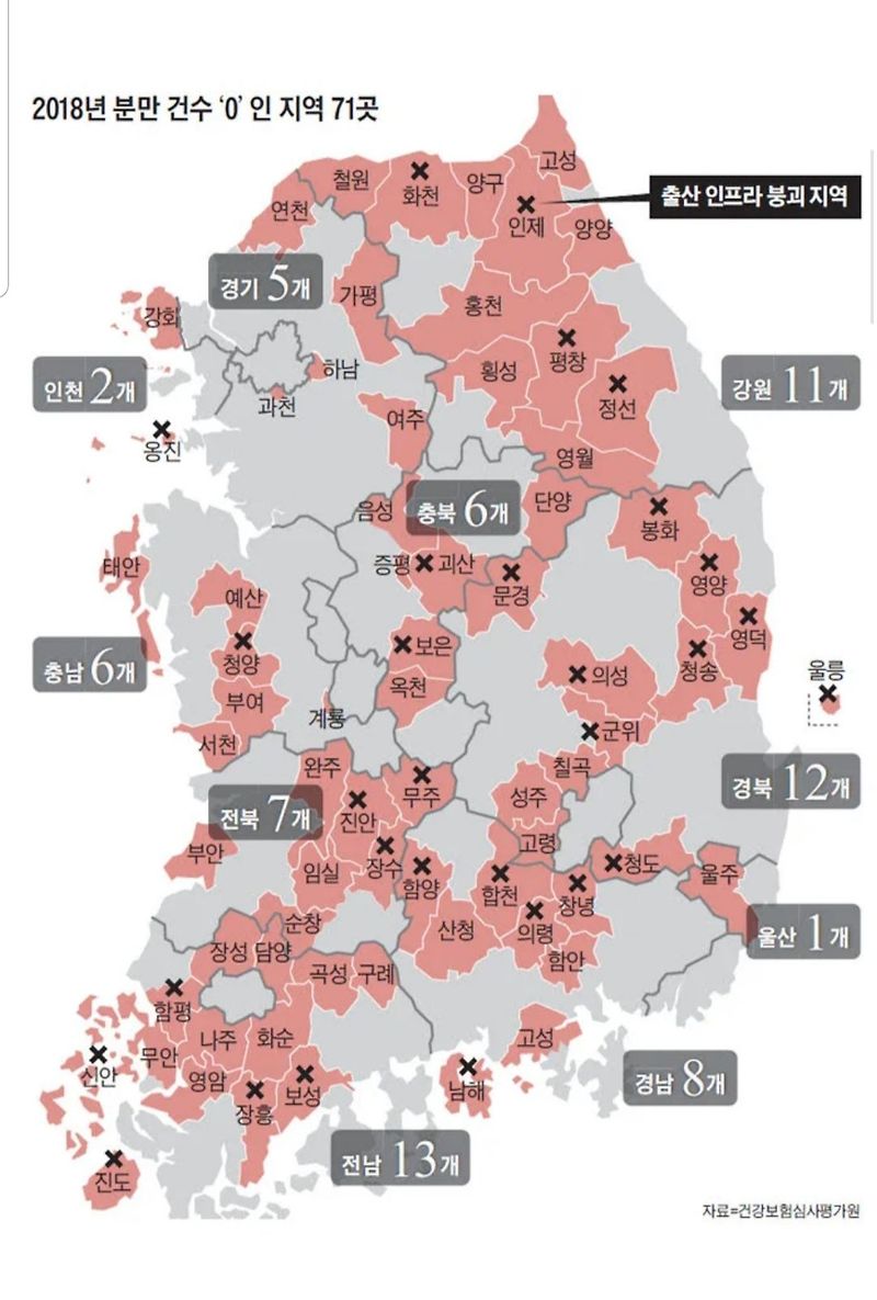 혁신도시까지 '출산 인프라 붕괴'