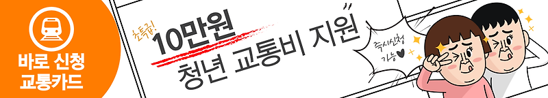 서울시 청년 대중 교통비 지원 신청방법 및 지원대상 10만원 지원