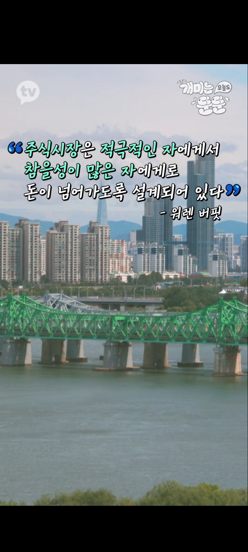 주식예능 추천! 카카오TV ' 개미는 오늘도 뚠뚠 ' 리뷰 / 카카오TV 보는 법