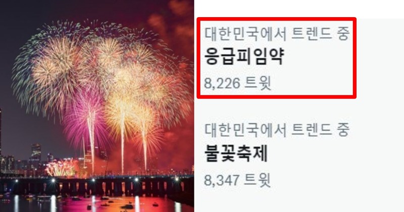 여의도 불꽃축제 직후 트위터 트렌드 '응급피임약' 급증한 진짜 이유 (+부산, 시간, 명당)