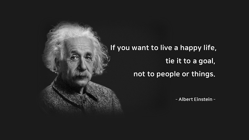 Life Quotes & Proverb : 영어 인생명언 & 명대사 : 삶, 라이프, 인생, 목표, 집중 : 아인슈타인 (Albert Einstein )