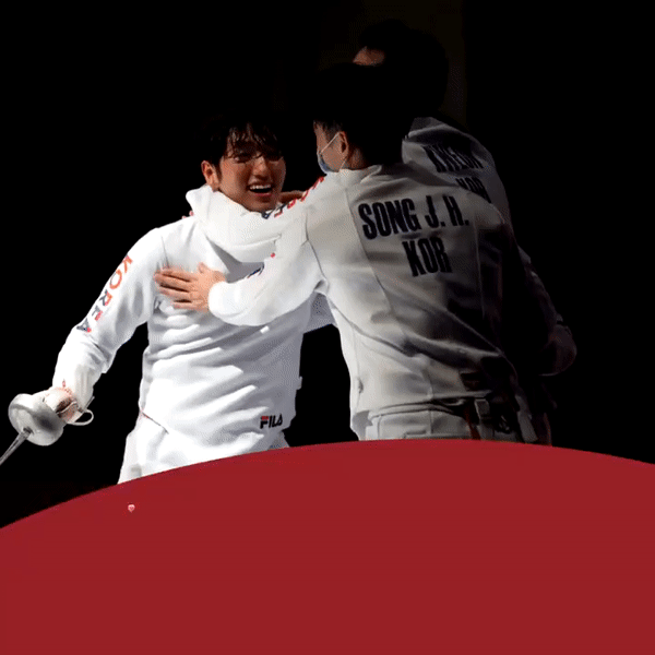 (도쿄 올림픽) c동메달ㅣ박상영 송제호 마세건 권영준ㅣ펜싱 남자 에페 단체
