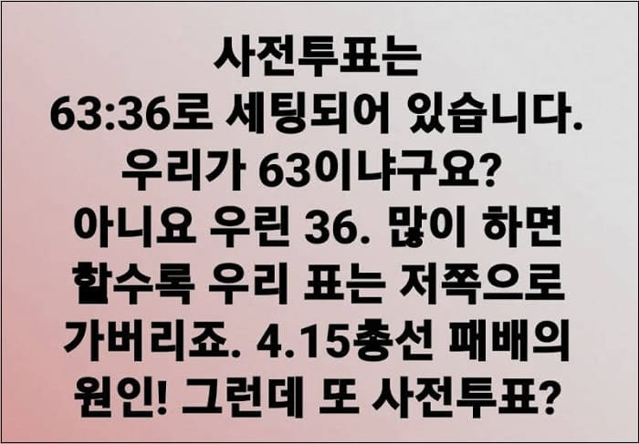 사전투표와 디지털 선거의 위해성