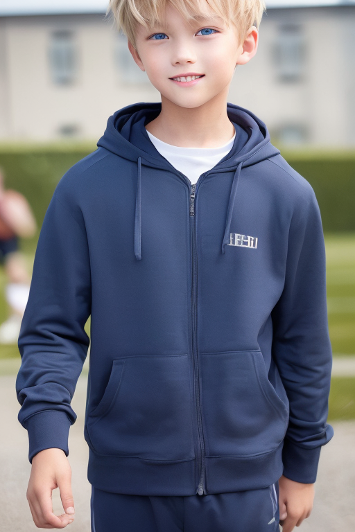 [Boy-105] Free commercially available images of blond and blue eyes teen man, boy who handsome in a street