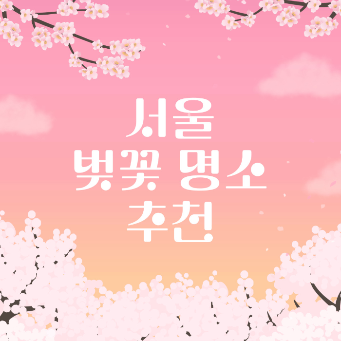 서울 벚꽃 명소 정독도서관