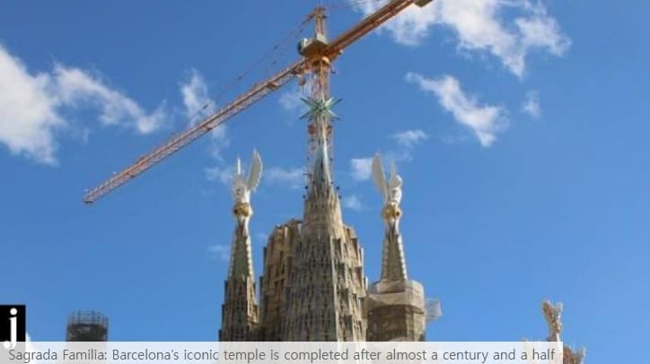 건설한 지 140년 파밀리아 성당...6개 탑 중 3개 완공 A towering success in the 140-year Sagrada saga
