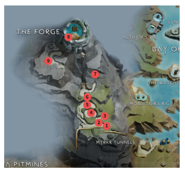 갓 오브 워 라그나로크 / 대장간 공략 및 지도 100%