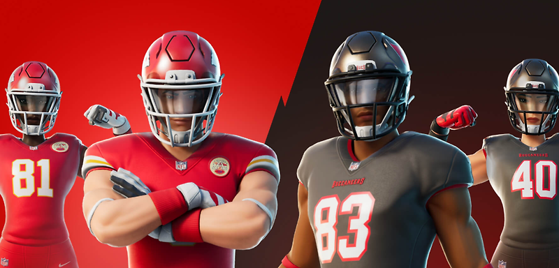 [포트나이트] 슈퍼볼을 맞아 포트나이트가 NFL 의상, 포크리, NFL 럼블 등 미식축구로 가득 찹니다