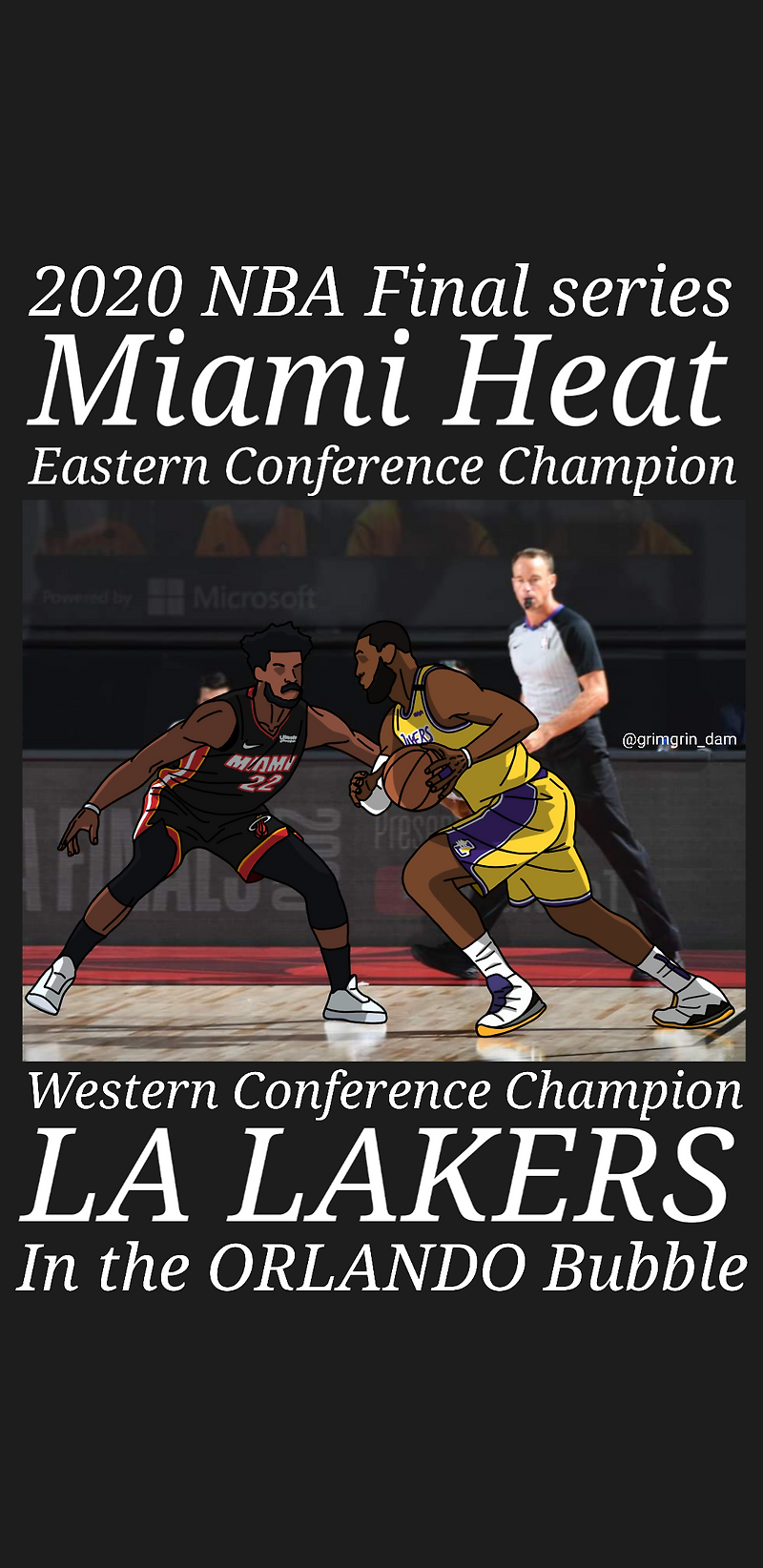 NBA 파이널 LA레이커스 우승 기념 배경화면 (르브론 제임스, 지미 버틀러)및 프로필