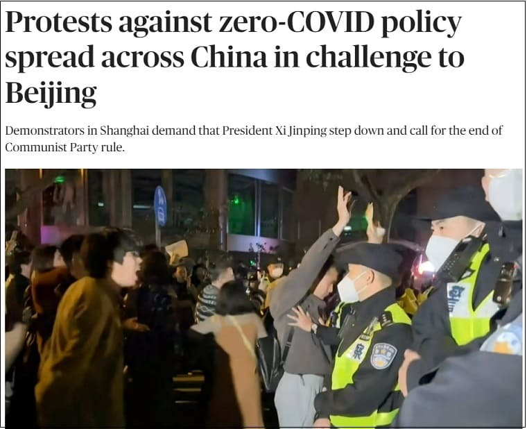 중국 촉발 '제로 코로나' 시위...세계로 확산 VIDEO: Pro-democracy movement unites Chinese Australians as community speaks out against zero-COVID policy