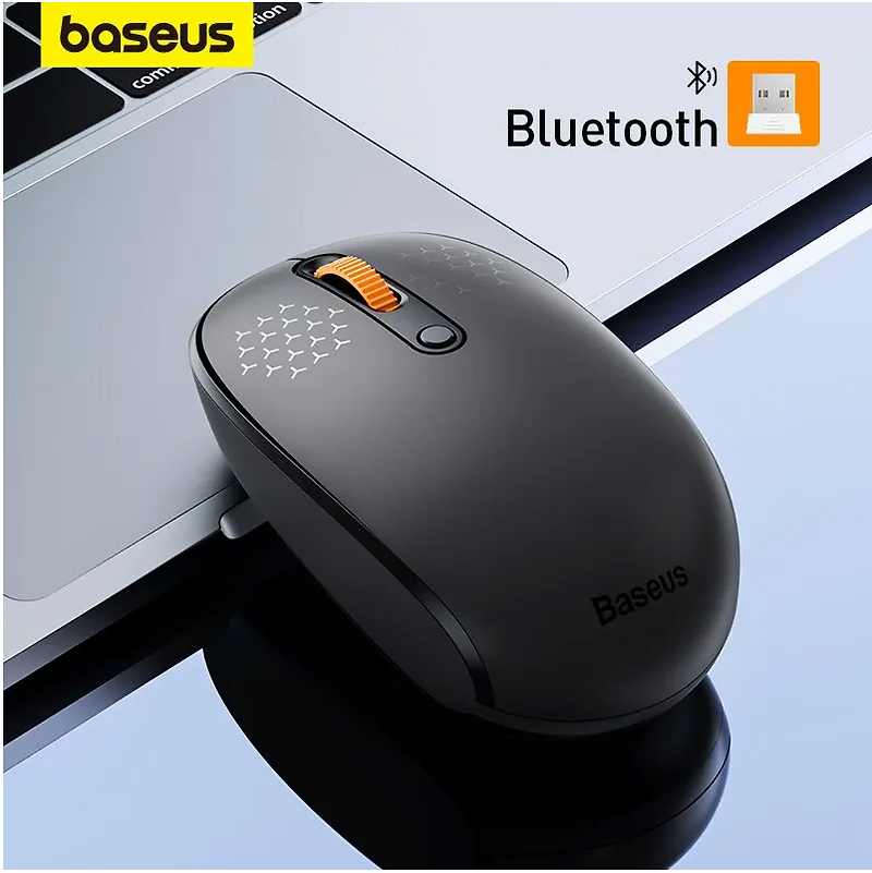 Baseus 무선 블루투스 5.0 마우스, 맥북 태블릿 노트북 PC 게임 액세서리