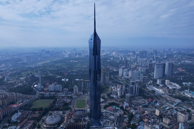 삼성물산 말레이시아 메르데카 118 세계에서 두번째로 높은 빌딩 건설 완료