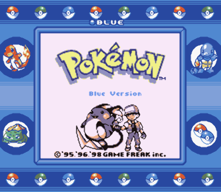 게임 프리크 (Game Freak) - 포켓몬 블루 버전 영문판 Pokemon Blue Version USA & Europe (게임보이 - GB)