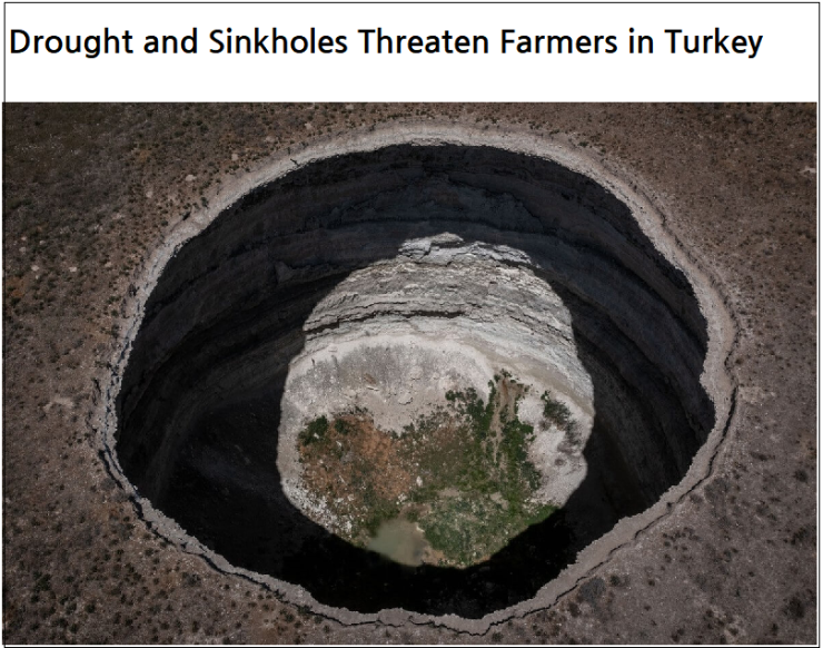 터키의 가뭄과 싱크홀이 터키 농부들을 위협하다 ㅣ멕시코의 거대한 싱크홀 Drought and Sinkholes Threaten Farmers in Turkey ㅣ Mysterious sinkhole in Mexico has voracious appetite