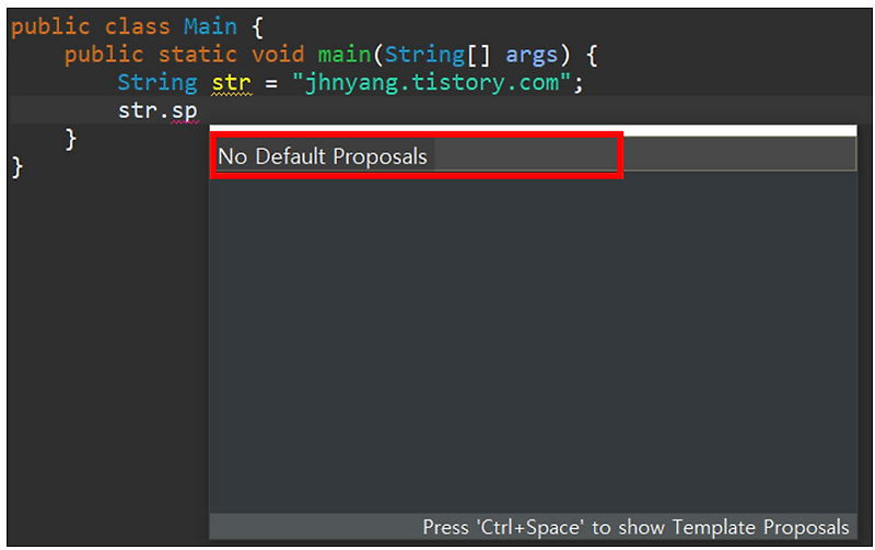 [이클립스 ecplise] ctrl+space 자동완성 안먹힐 때,  자동완성 사용 설정하기, 자동완성 뜨게하기 (java, 자바)