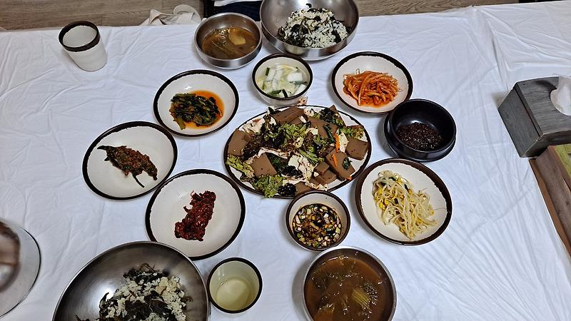 [강원도 정선여행] 강원도 곤드레나물밥 맛집 싸리골 식당 #정선군청 근처 곤드레나물밥 #정선 군청 싸리골 식당 #곤드레나물밥과 도토리무침